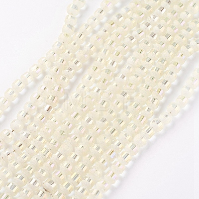 Electroplate Glass Bead Strands X-EGLA-S131-6mm-A01-1