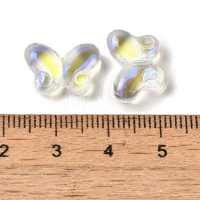 UV Plating Transparent Glass Beads GLAA-G115-03A-1