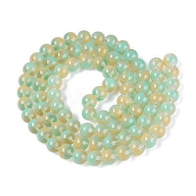 Acrylic Imitation Cat Eye Beads Strands OACR-Q197-01C-10-1