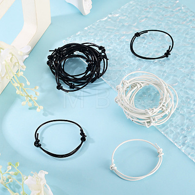 24Pcs 2 Styles Cowhide Leather Cord Bracelets Making BJEW-TAC0074-1