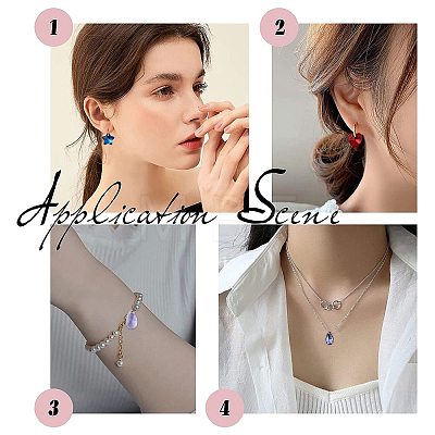 40Pcs 10 Colors Faceted Glass Charms GLAA-FS0002-68-1