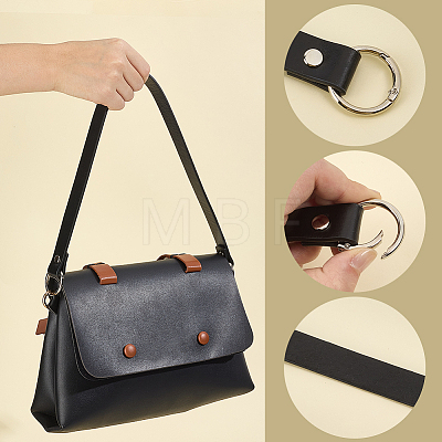 2Pcs PU Leather Purse Strap Extenders DIY-CL0001-89A-1