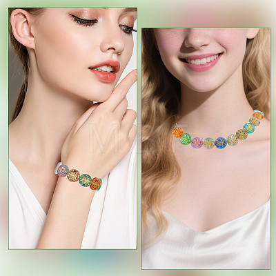 2 Strands Glass Beads Strands GLAA-PA0001-64-1
