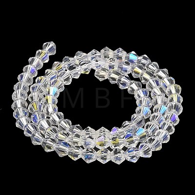 Transparent Electroplate Glass Beads Strands EGLA-A039-T4mm-L13-1