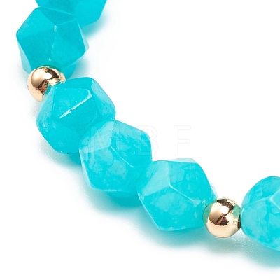 Natural Gemstone Stretch Bracelet BJEW-JB08525-1