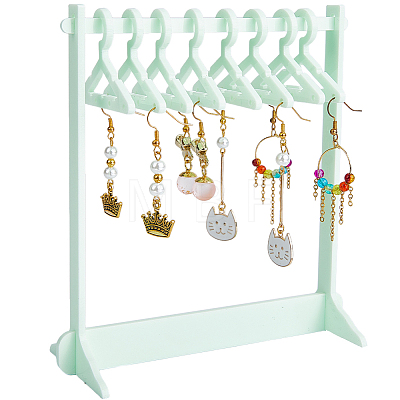 1 Set Coat Hanger Shaped Acrylic Earring Display Stands EDIS-CP0001-15B-1