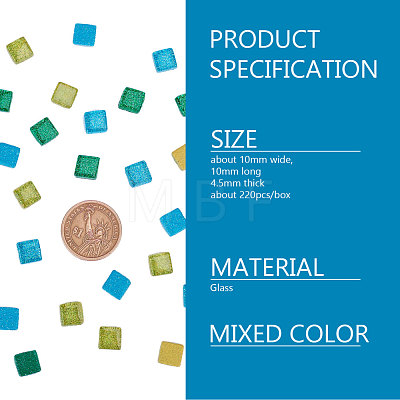 Glass Cabochons GLAA-WH0015-44E-1