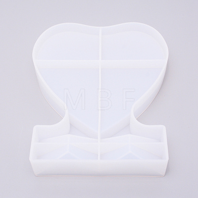 Heart Photo Frame Silicone Molds DIY-WH0176-43B-1