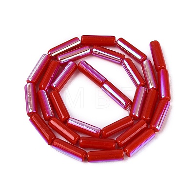 Electroplate Opaque Glass Beads Strands EGLA-Q132-02A-F01-1