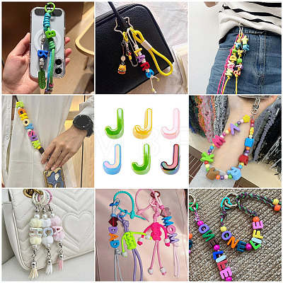 20Pcs UV Plating Opaque Acrylic European Beads OACR-TADJ0001-16J-1
