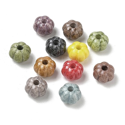 Vintage Handmade Porcelain Beads PR-CBA4F13-L-1