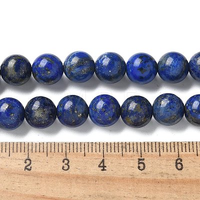 Natural Lapis Lazuli Beads Strands G-P348-01-8mm-1