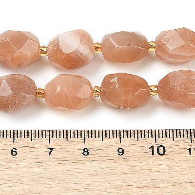 Natural Sunstone Beads Strands G-P541-A01-07-1