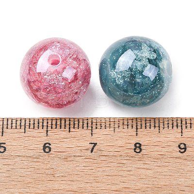 Luminous Transparent Resin & Paillette Beads RESI-C073-15-1