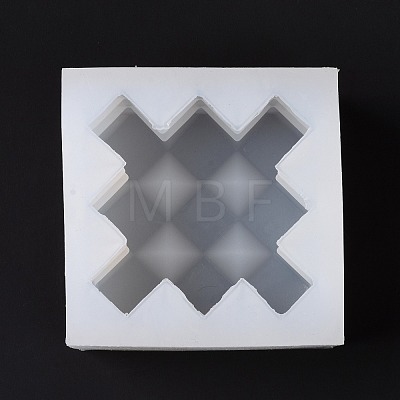 Faceted Rhombus-shaped Cube Food Grade Silicone Molds DIY-D097-09-1