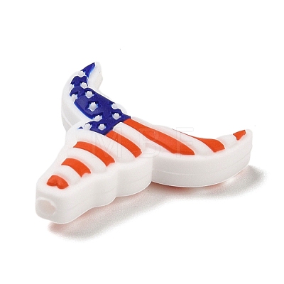 Independence Day Silicone Focal Beads SIL-R147-01C-1