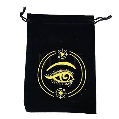 Velvet Eye Printed Packing Tarot Pouches PW-WG17539-17-1