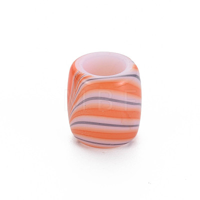 Opaque Acrylic European Beads MACR-S308-03-1