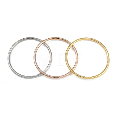 3Pcs Vacuum Plating 201 Stainless Steel Bangles Sets for Women BJEW-F476-05M-1