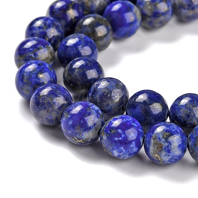 Natural Lapis Lazuli Beads Strands G-S333-8mm-013-1
