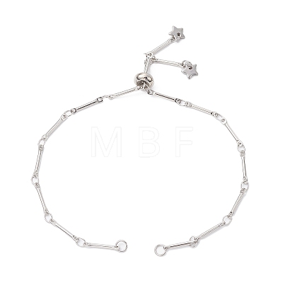 Brass Bar Link Chain Bracelet Making AJEW-JB01186-01-1