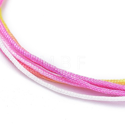 Segment Dyed Polyester Threads Multi-strand Bracelets BJEW-JB05672-03-1