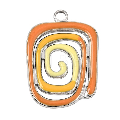 Stainless Steel+Enamel Pendants SA-CBAA487-43P-1