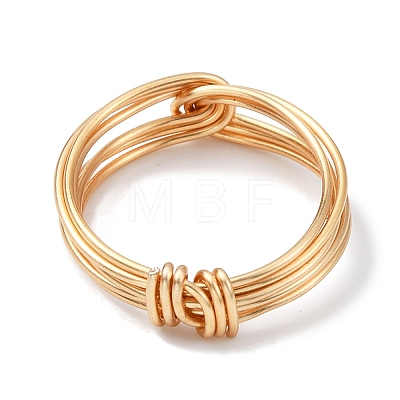 Brass Wire Wrap Finger Rings RJEW-TA00092-1