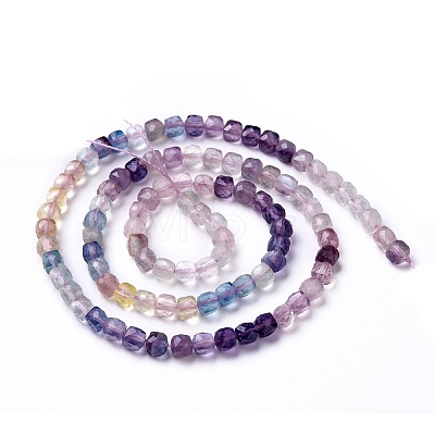 Natural Fluorite Beads Strands G-G991-C01-1