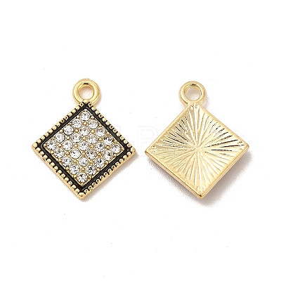 Alloy Rhinestone Pendants ALRI-M019-02AG-1