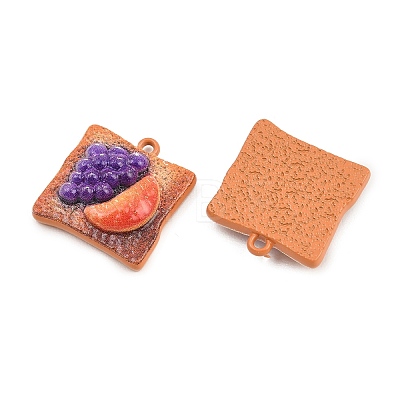 Baking Paint Zinc Alloy Pendants AL-CBA032C-03D-1