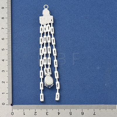 Brass Rhinestone Pendants KK-I715-03S-03-1