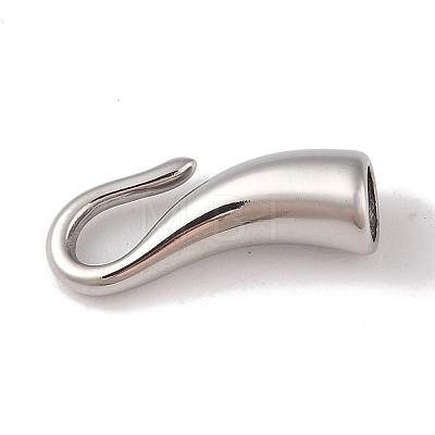 Non-Tarnish 304 Stainless Steel Hook Clasps STAS-C109-23P-01-1