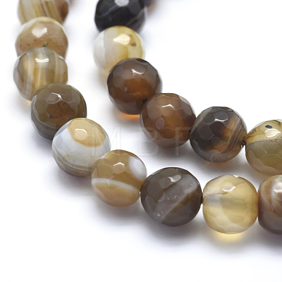 Natural Agate Beads G-J371-14-10mm-1