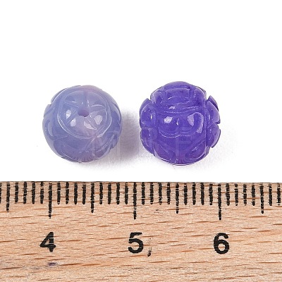 Dyed Natural Myanmar Jade Burmese Jade Carved Beads GG-CBAC08B-04B-02-1