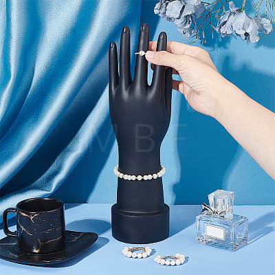 Plastic Female Mannequin Left Hand Wedding Gloves Display Holder ODIS-WH0027-060-1