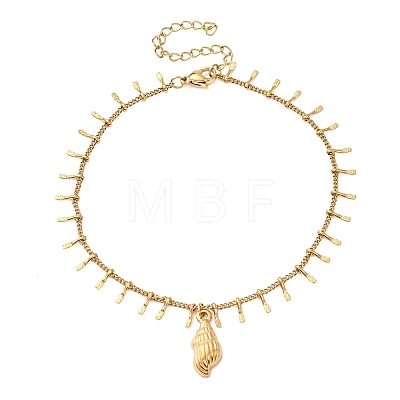 Ocean 304 Stainless Steel Charm Anklets for Women SA-CBA3D94-04A-G-1
