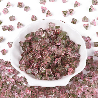 Picasso Transparent Glass Beads SEED-Q039-02K-1