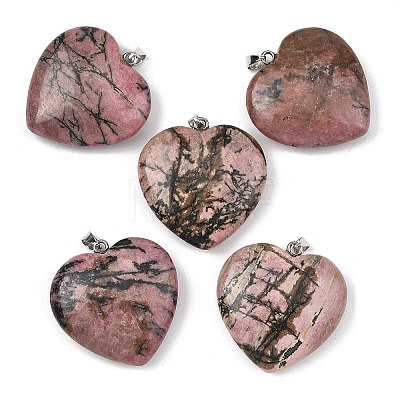 Natural Rhodonite Pendants GG-K002-12A-07-1