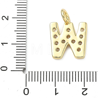 Brass Micro Pave Clear Cubic Zirconia Pendants KK-I476-01G-W-1