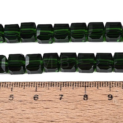 Transparent Glass Beads Strands GLAA-R041-8x8mm-A17-1