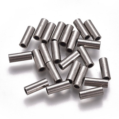 Non-Tarnish 304 Stainless Steel Tube Beads LS-STAS-F224-01P-C-1
