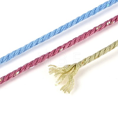 30M Segment Dyed Macrame Cotton Cord OCOR-T018-01F-1