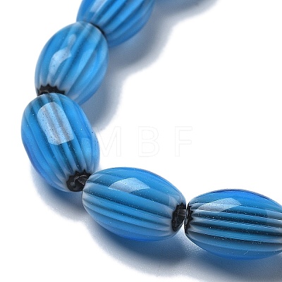 Handmade Millefiori Lampwork Beads Strands LAMP-F035-12P-1