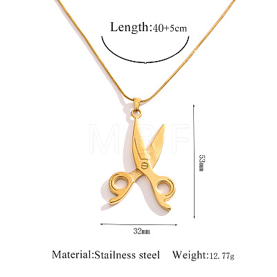 304 Stainless Steel Pendant Necklaces WGB72CB-04-1
