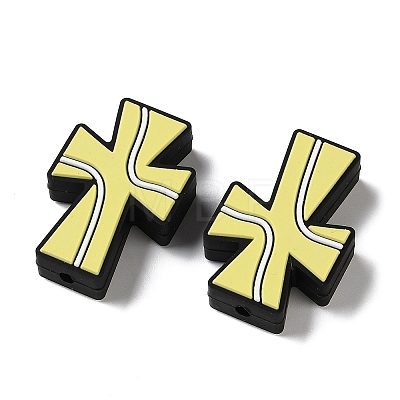 Sports Theme Silicone Beads SL-D001-02E-1