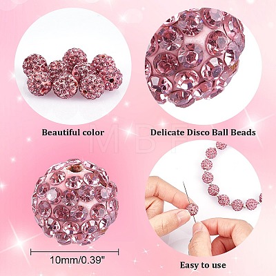 Pave Disco Ball Beads X-RB-A130-10mm-23-1