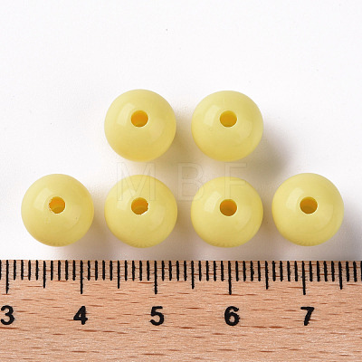 Opaque Acrylic Beads MACR-S370-C10mm-A10-1