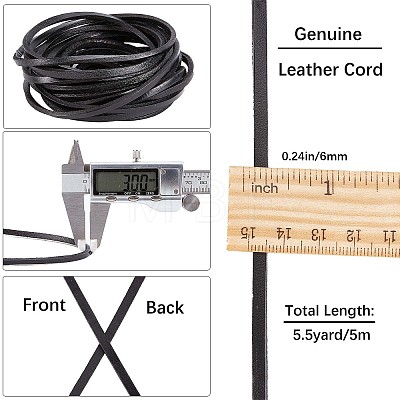 Gorgecraft Flat Cowhide Leather Cord WL-GF0001-09C-01-1