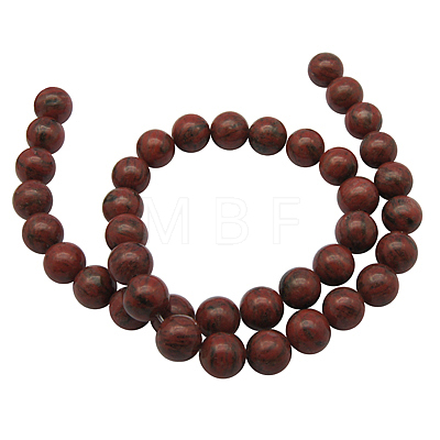 Sesame Red Beads Strands X-G-GR8MM-222-1